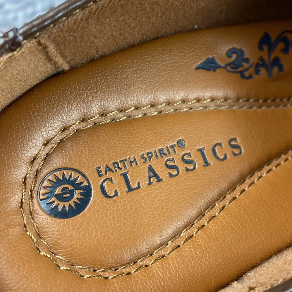 NWT: EARTH SPIRIT CLASSICS Brown Leather Mules - Picture 11 of 17